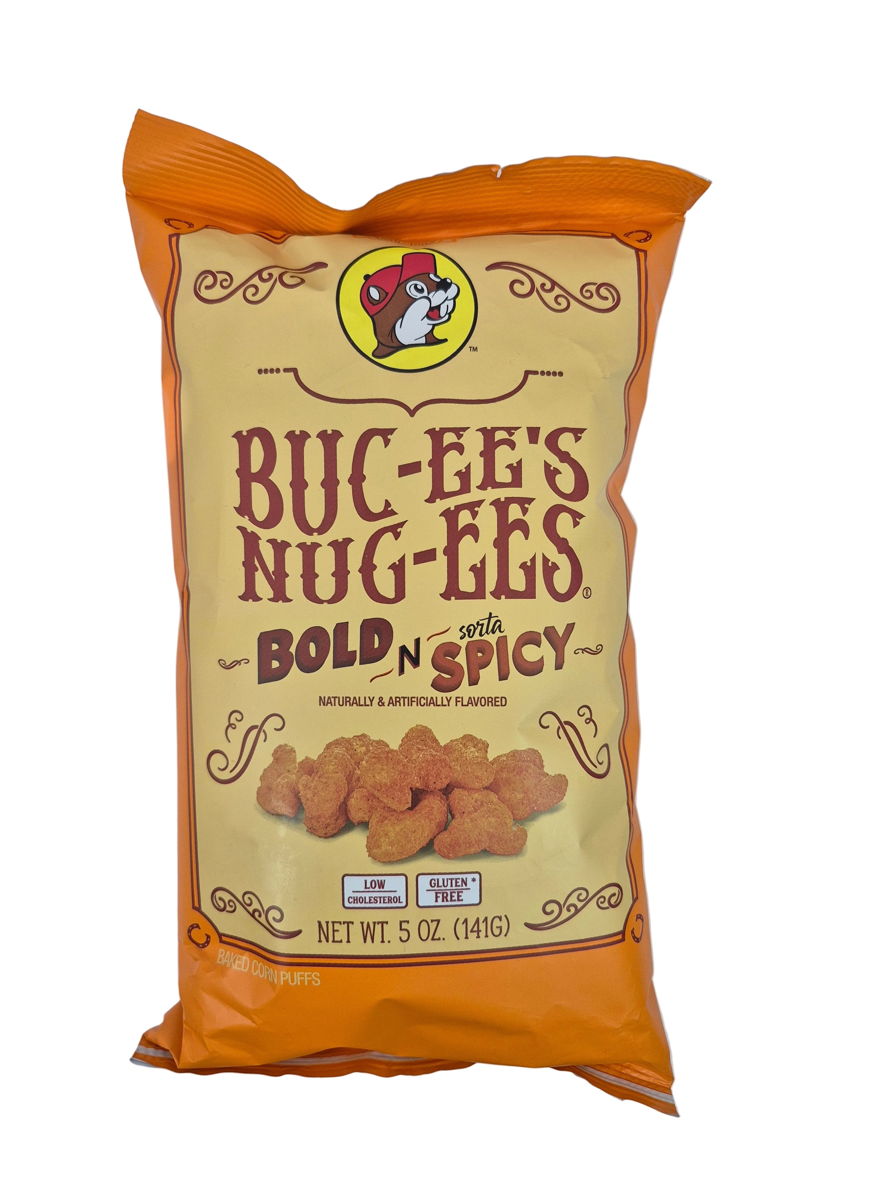 Packaged snack with 'Buc-ee's Nuggets' label on a white background