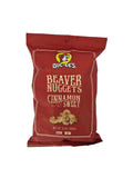 Red package of Beaver Nuggets Cinnamon Sweet on a white background