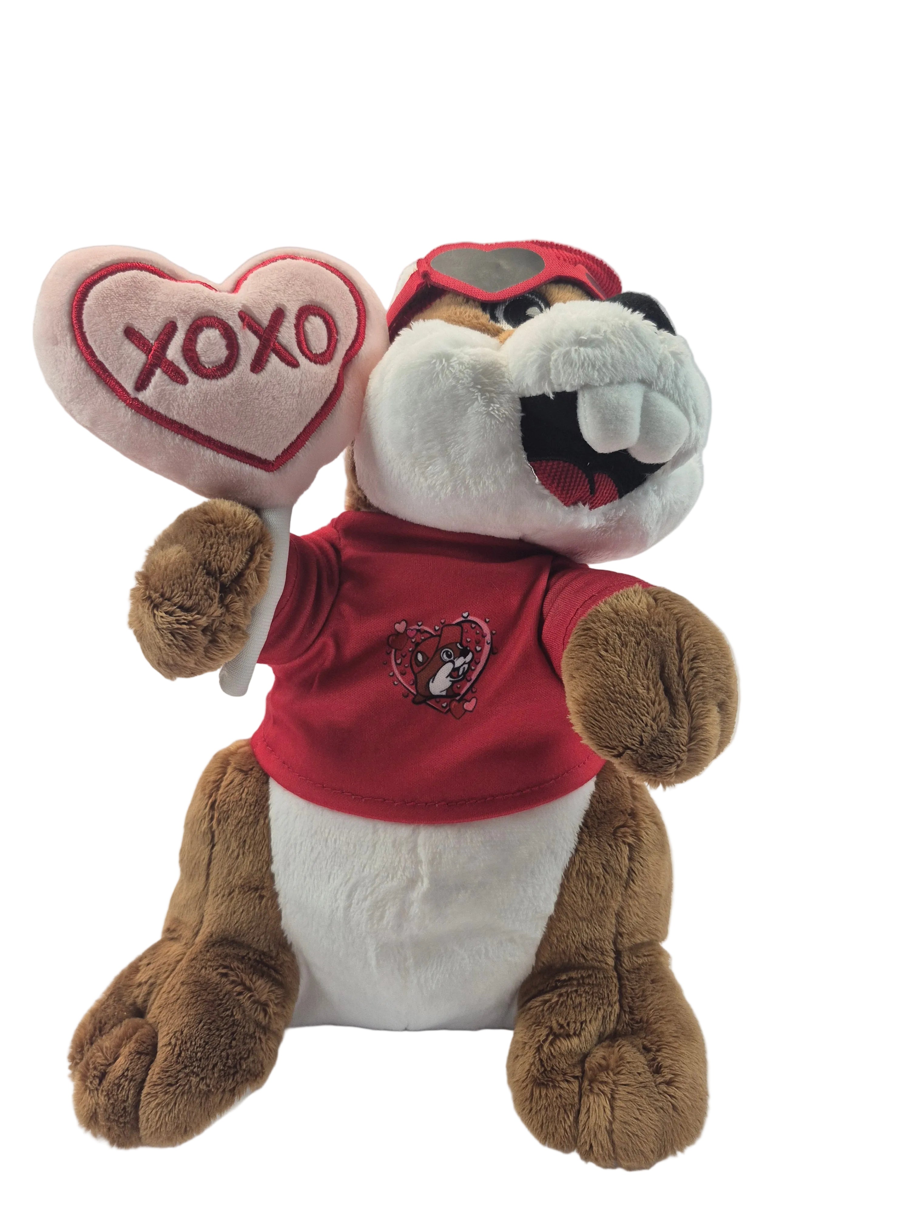 Buc-ee's Valentine's Day Plush Beaver with XOXO Heart