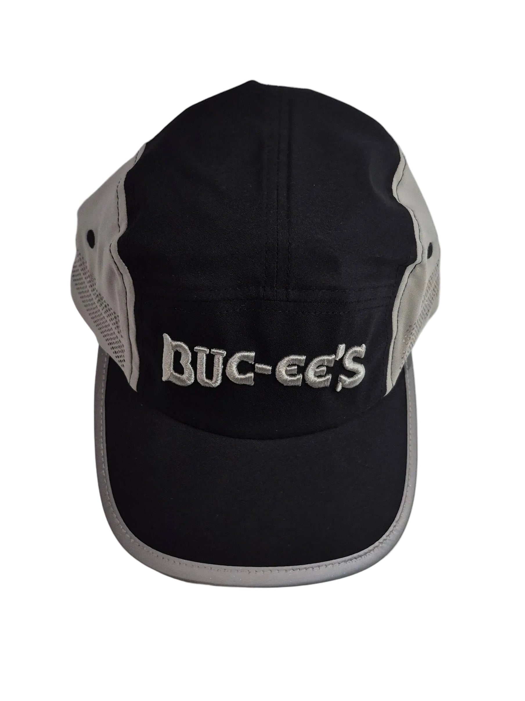 Black cap with 'Buc-ee's' logo on a white background