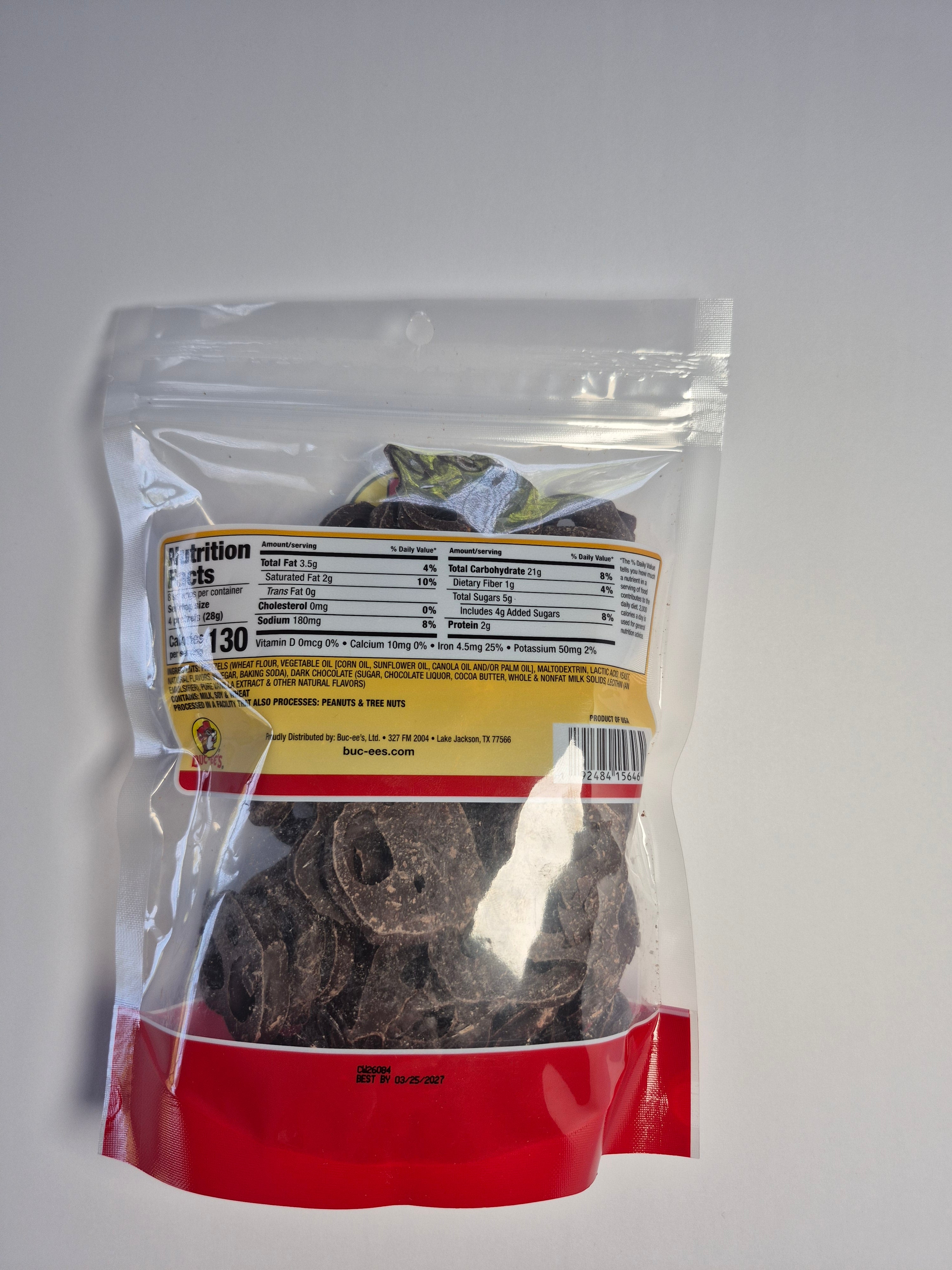 Buc-ee’s Dark Chocolate Covered Pretzels (8 oz)