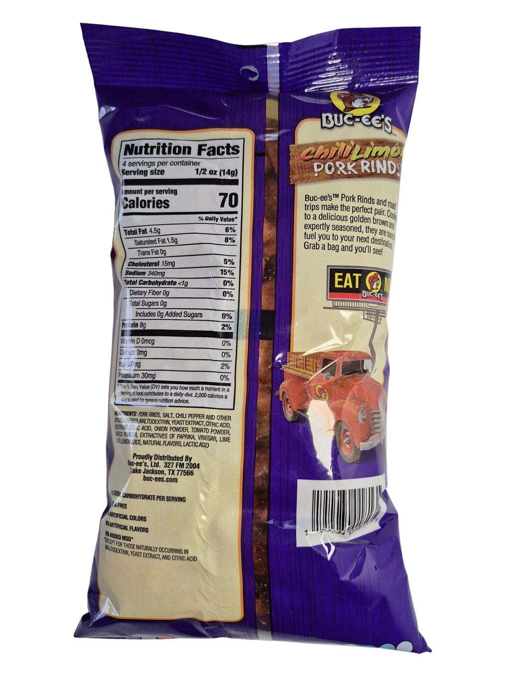 Buc-ee’s Chili Lime Pork Rinds (2 oz)
