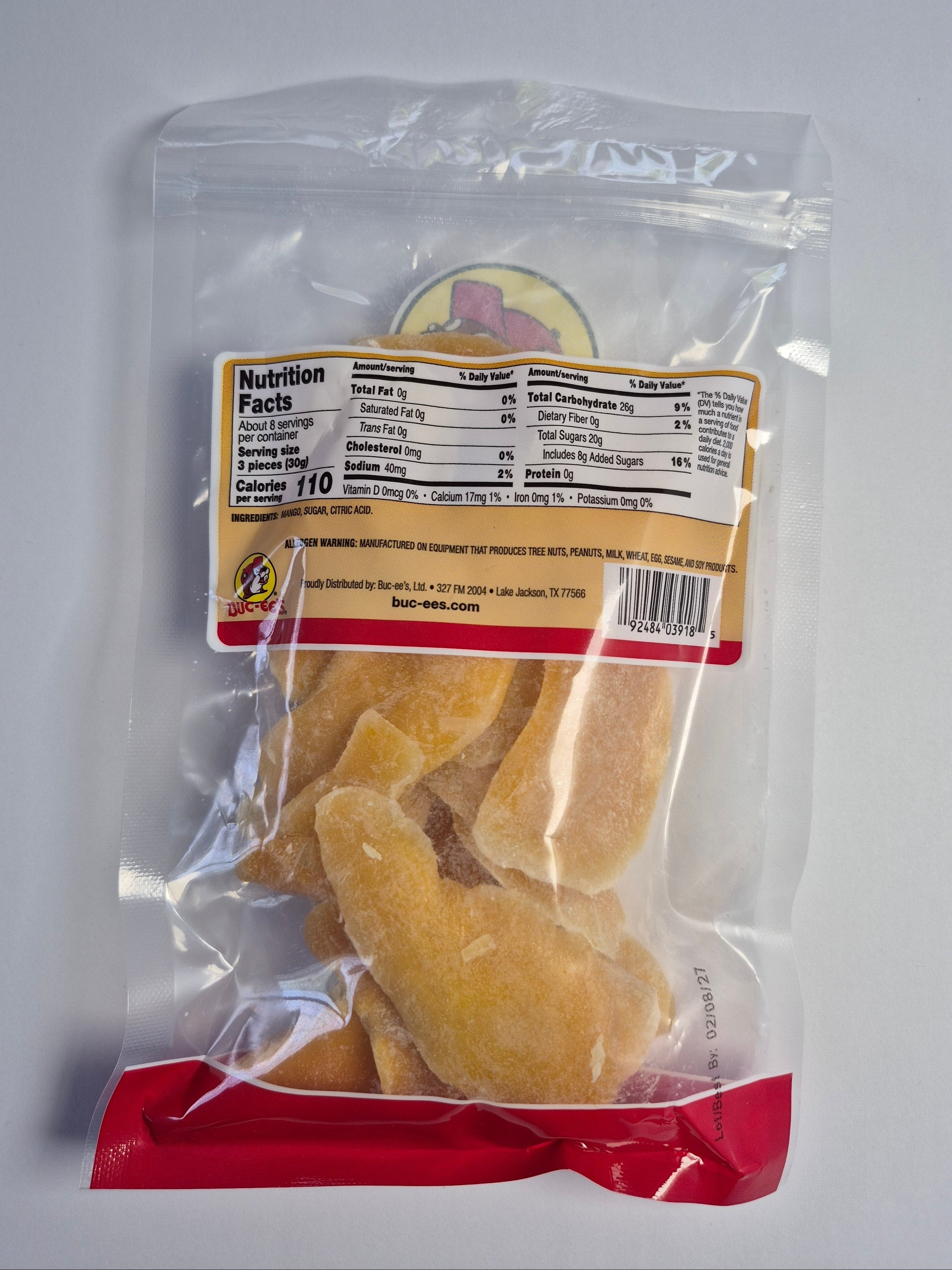 Buc-ee’s Sweetened Dried Mango Slices (8 oz)