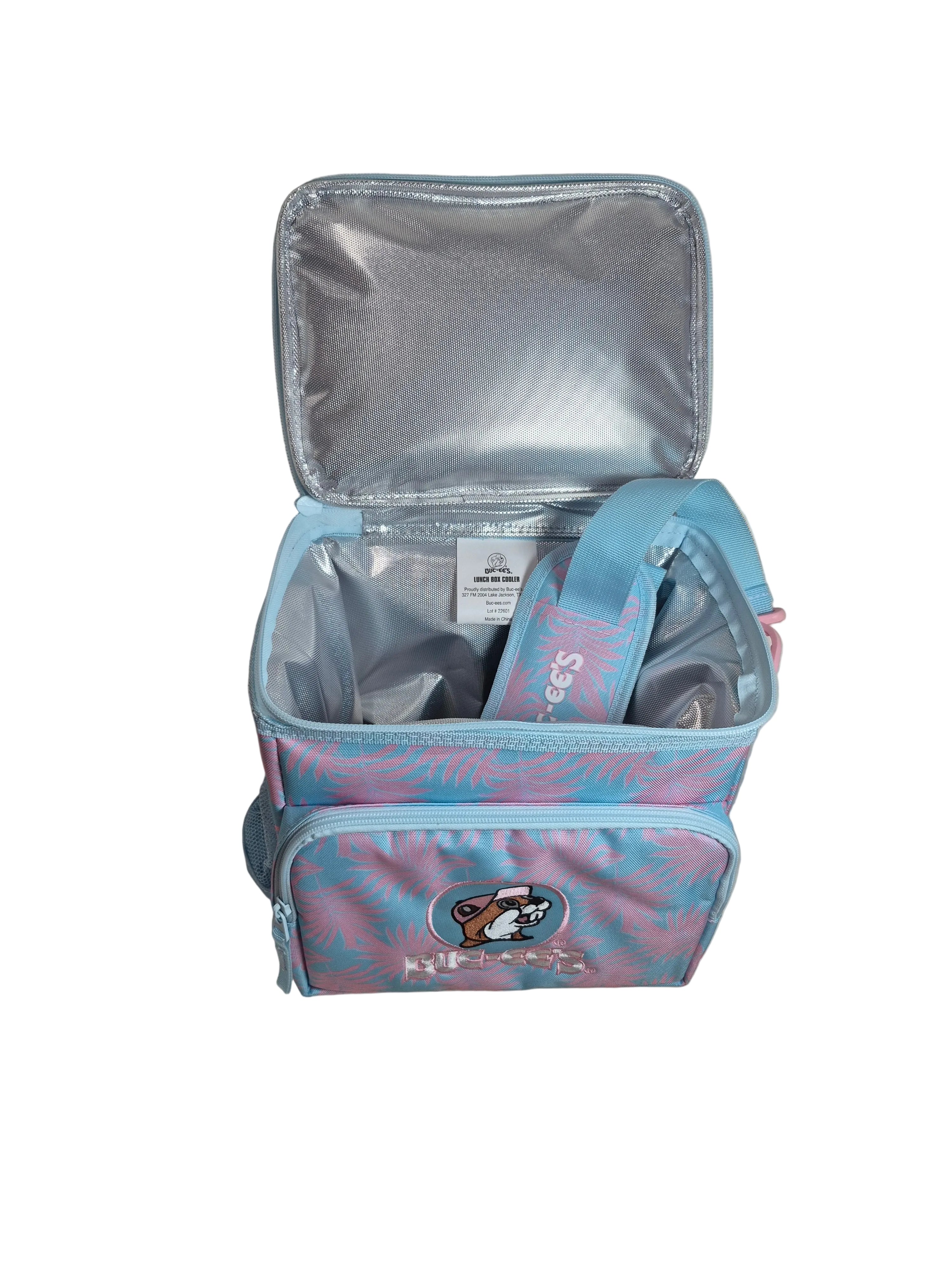 Buc-ee’s Pink Palm Lunch Box Cooler