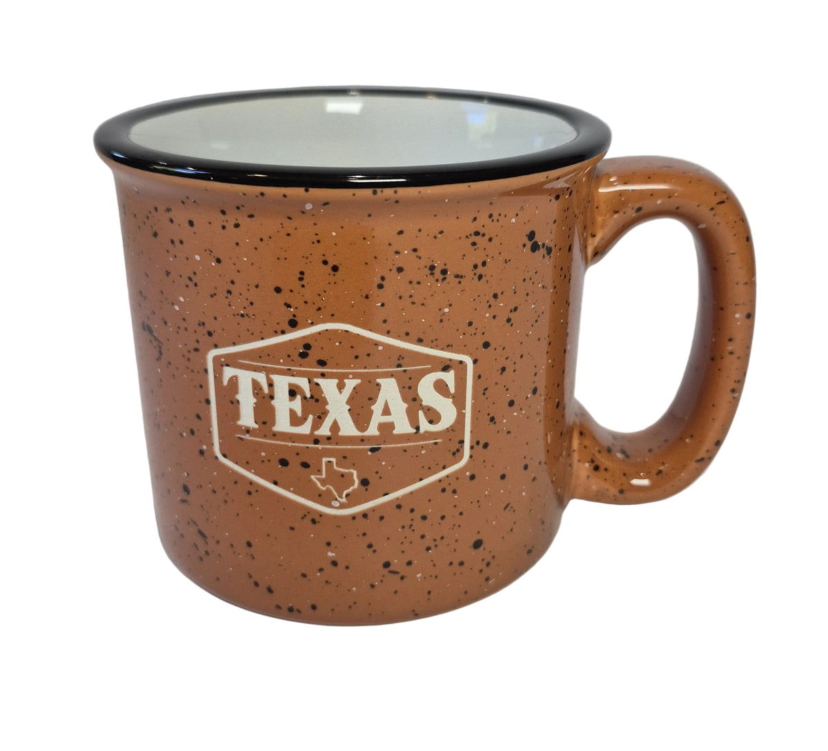 Texas Camp Mug - Brown Speckled