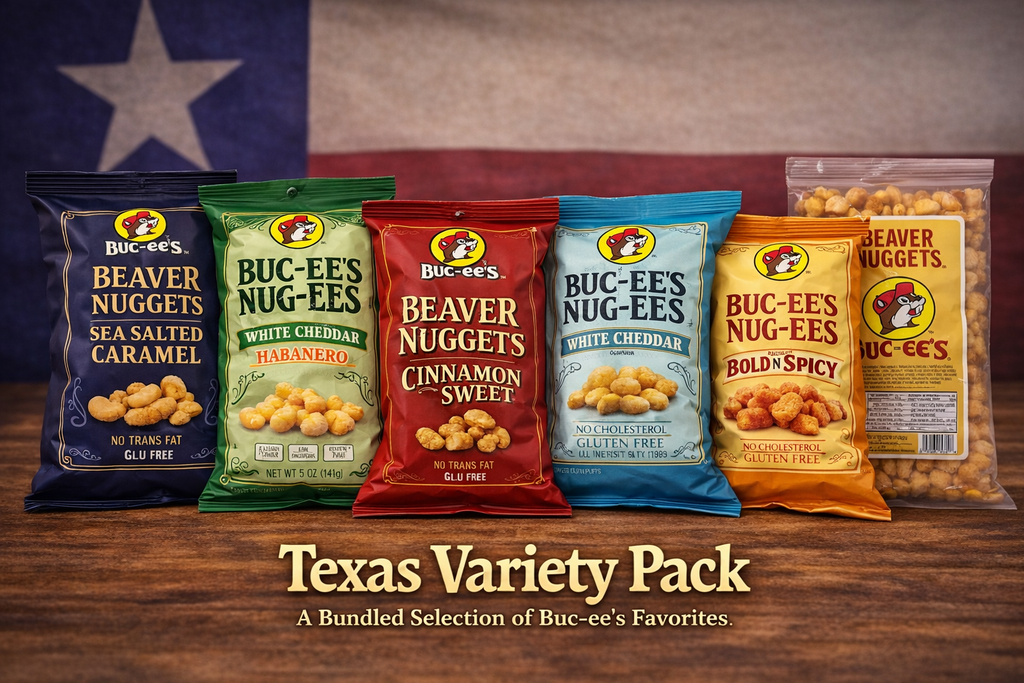 Texas Variety Pack Bundle | Buc-ee's Snack Sampler Gift Box Texas Variety Pack Bundle | Buc-ee's Snack Sampler Gift Box